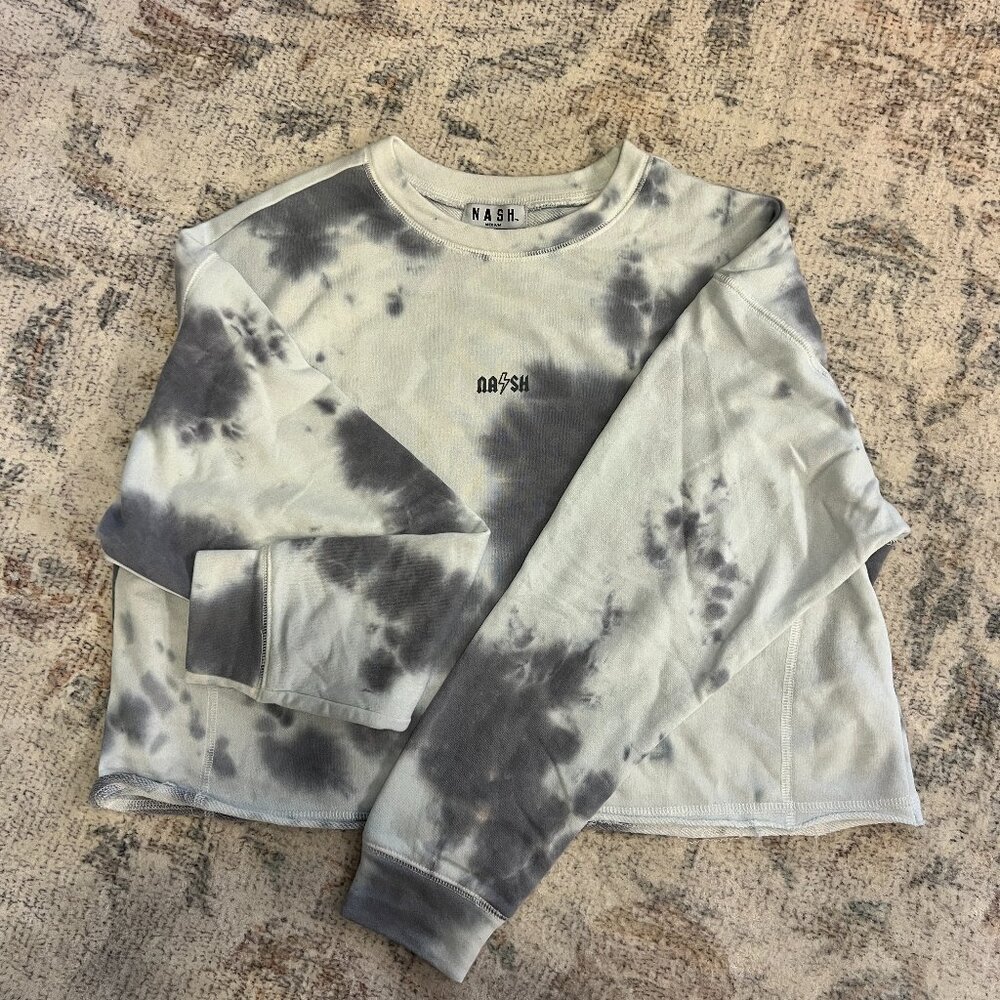 NWOT Nash Long Sleeve Crop Sweater Tie-Dye *sz Med*
